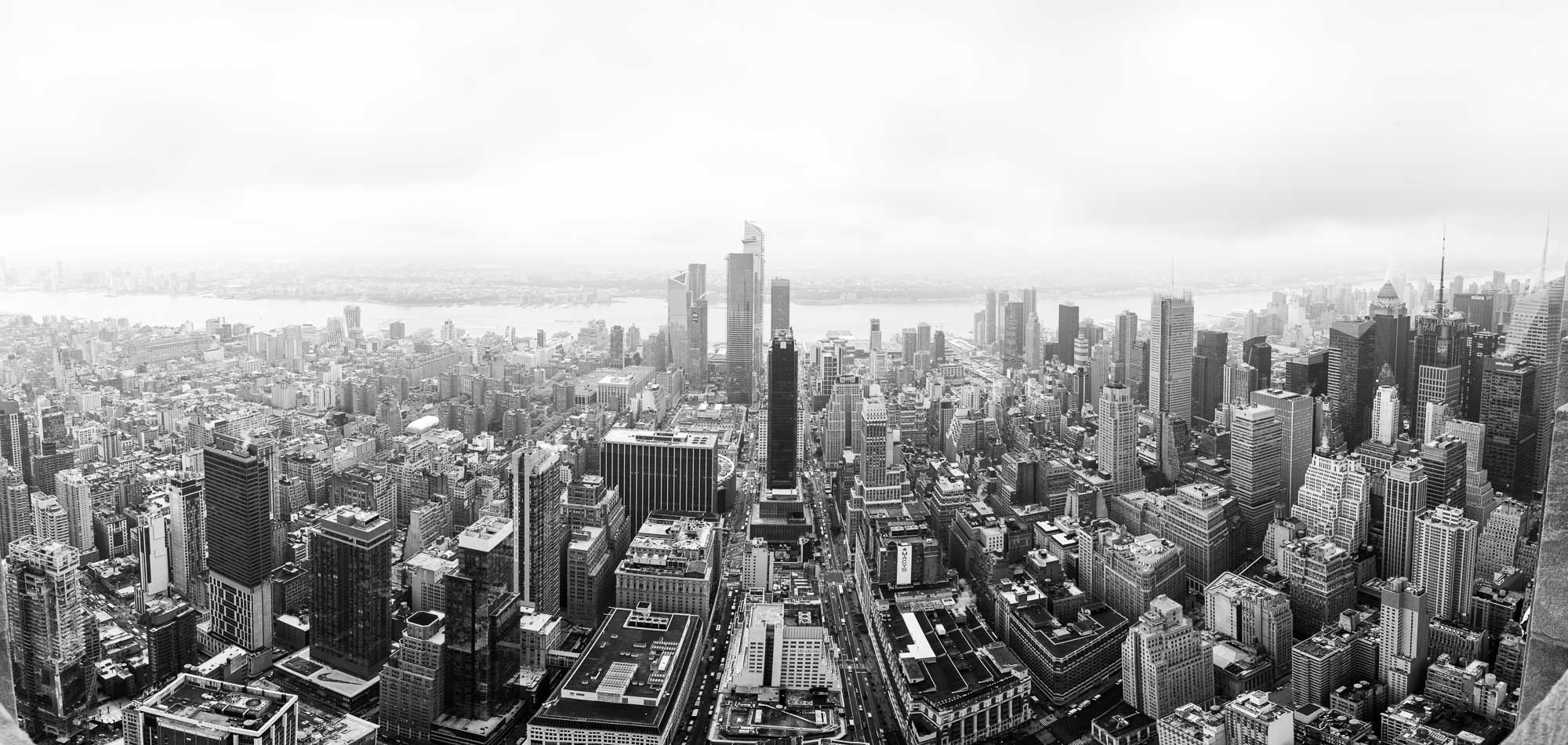 Panorama vom Empire State Buildung über New York City